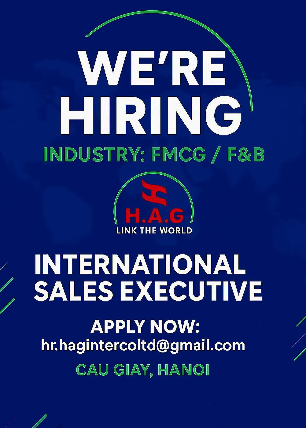 JOB OPEN: EXPORT SALES EXECUTIVES